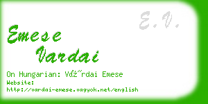 emese vardai business card